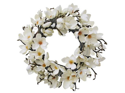 Japanese Magnolia Wreath  24''  #1P4085.WHOO
