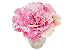 Pink Peonies in Etched Glass #51153