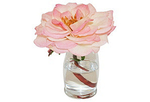 Cream Pink Rose in Small Hourglass #51156
