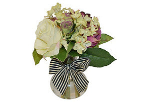 Rose and Hydrangea Mix with Bow #51299