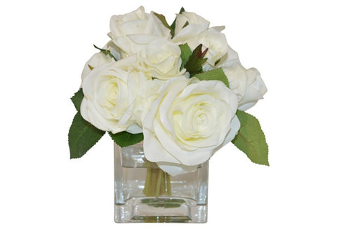 White Roses in Cube #51304