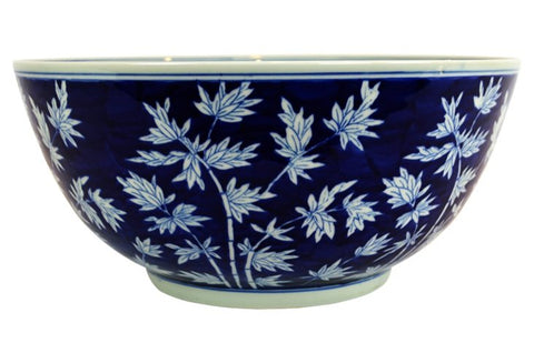 Blue and White Bamboo Pattern Bowl #BWCT115