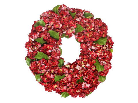 Hydrangea Wreath #1P5823.RDOO 24"