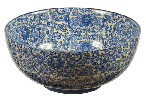 Blue and White Toile Bowl #12422000