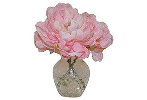 Peonies in Glass Vase #51043