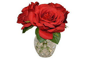 Roses in Etched Glass #51392