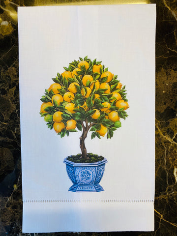 Lemon Tree Guest Towel/Set of Two