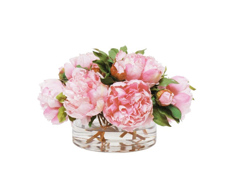 PEONY IN OPEN CYLINDER VASE #9318.PK00